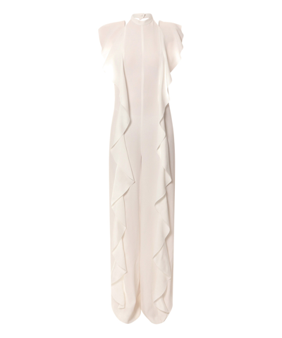 Shop Alberta Ferretti Jumpsuit In White