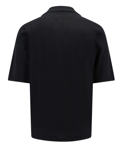 Shop Saint Laurent Cassandra Polo Shirt In Black