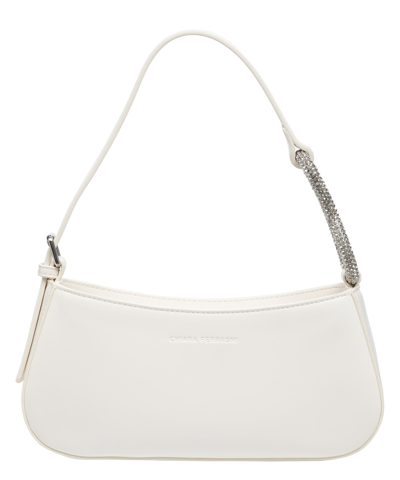 Shop Chiara Ferragni Cfloop Shoulder Bag In White