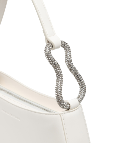 Shop Chiara Ferragni Cfloop Shoulder Bag In White