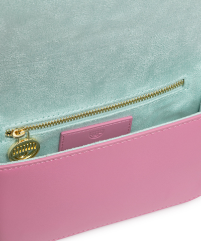 Shop Chiara Ferragni Eyelike Crossbody Bag In Pink
