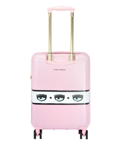 Shop Chiara Ferragni Logomania Suitcase In Pink