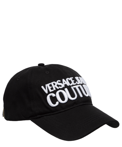 Shop Versace Jeans Couture Hat In Black