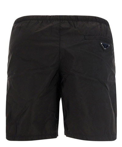 Shop Prada Swim Shorts In Black