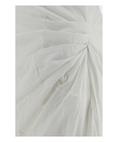 Shop Jacquemus La Robe Saudade Midi Dress In White