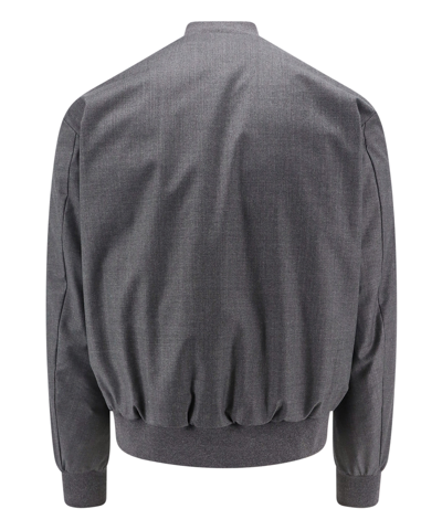 Shop Moncler Aver Bomber Jacket In Grey