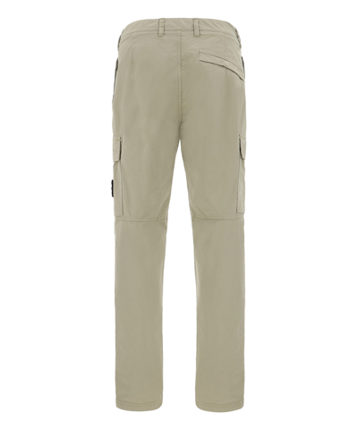 Shop Stone Island Tapered Cargo Pants In Beige
