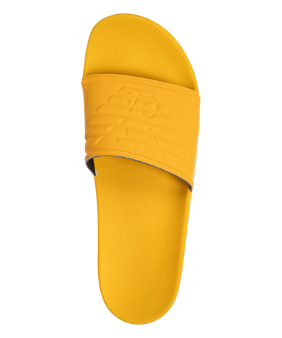 Shop Emporio Armani Slides In Yellow