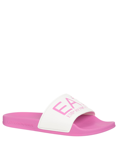 Shop Ea7 Slides In Pink