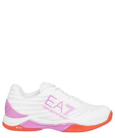 Shop Ea7 Clay Sneakers In White