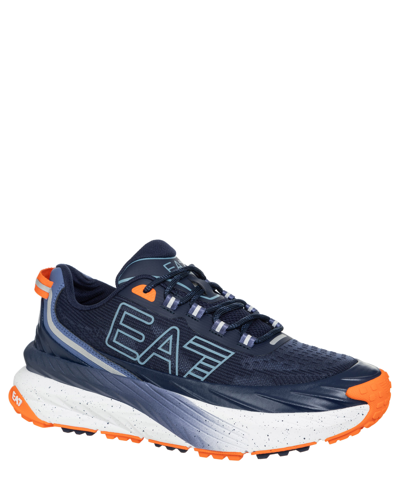 Shop Ea7 Crusher Distance Sneakers In Blue