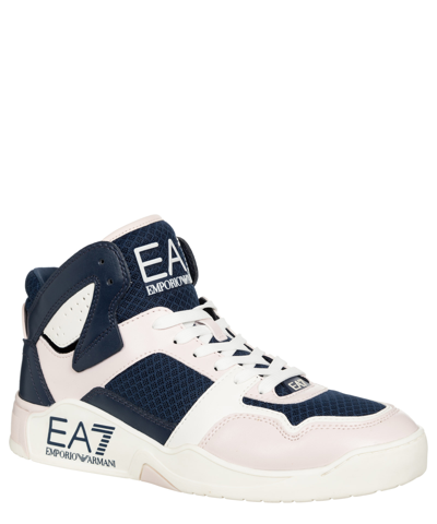 Shop Ea7 High-top Sneakers In Blue