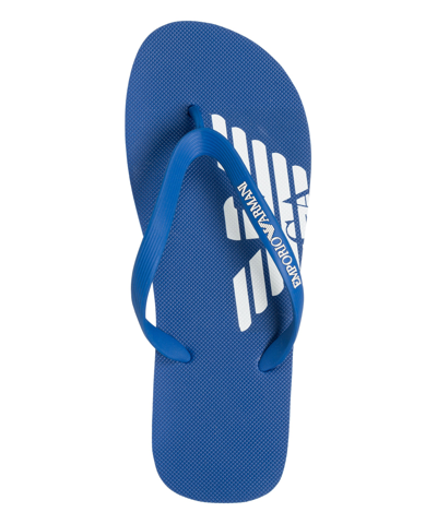 Shop Emporio Armani Flip Flops In Blue
