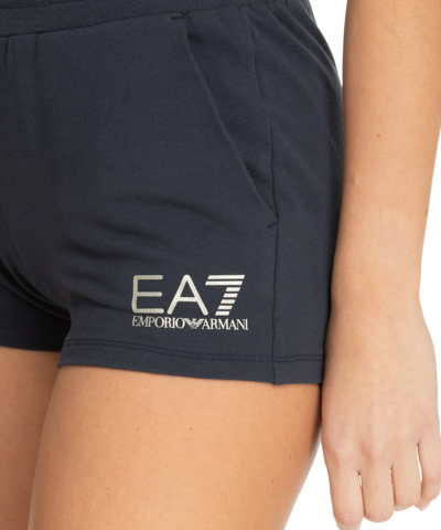 Shop Ea7 Track Shorts In Blue