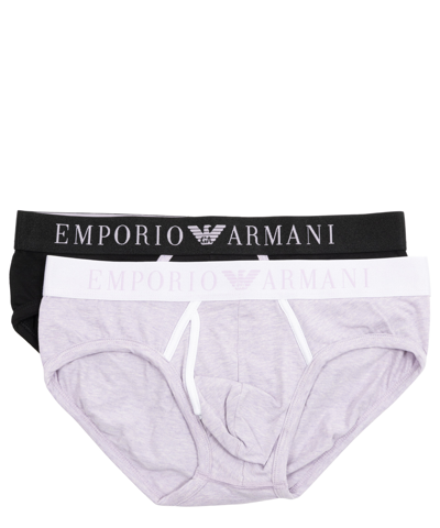 Shop Emporio Armani Underwear Briefs In Black