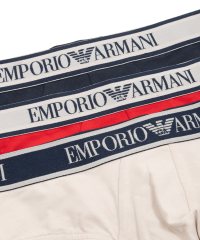 Shop Emporio Armani Underwear Briefs In Beige