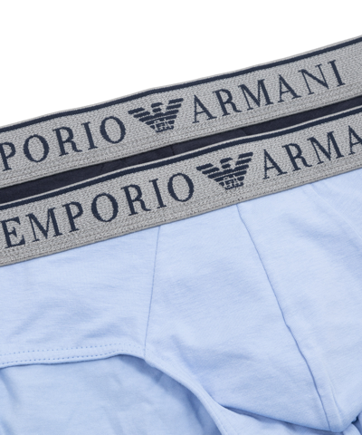 Shop Emporio Armani Underwear Briefs In Blue