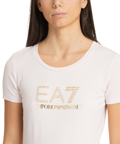 Shop Ea7 T-shirt In Pink