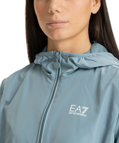 Shop Ea7 Jacket In Lightblue