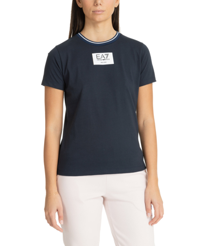 Shop Ea7 T-shirt In Blue