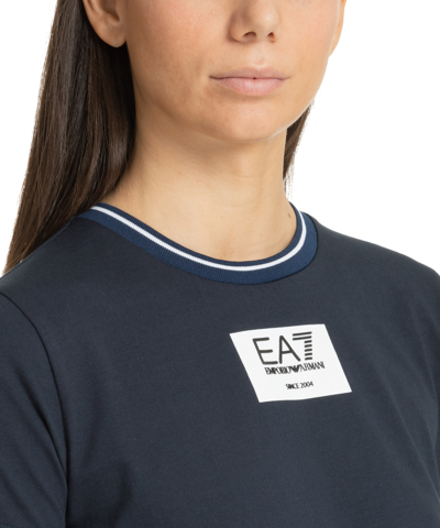 Shop Ea7 T-shirt In Blue