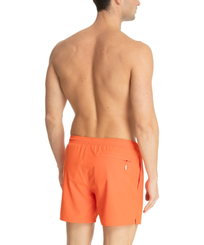 Shop Ea7 Swim Shorts In Orange