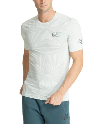 Shop Ea7 Vigor 7 T-shirt In Grey