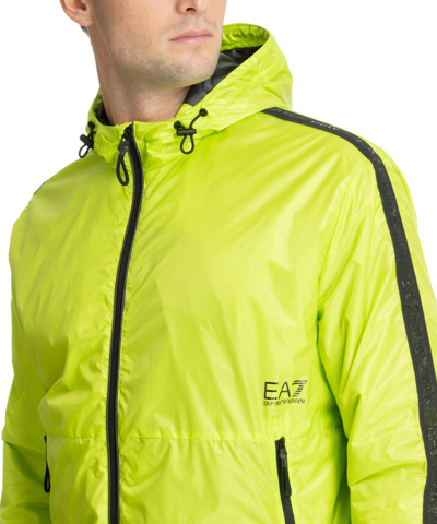 Shop Ea7 Jacket In Green