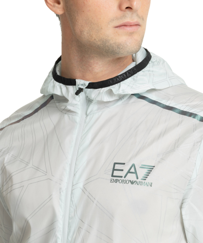 Shop Ea7 Ventus 7 Jacket In Grey