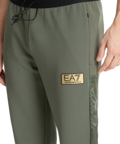 Shop Ea7 Sweatpants In Green