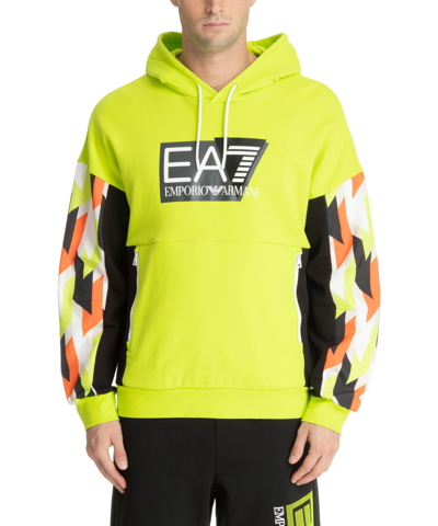 Shop Ea7 Hoodie In Green