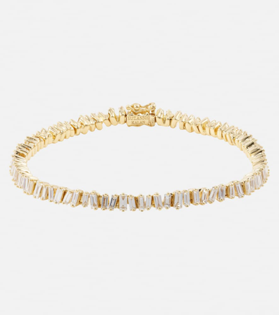 Shop Suzanne Kalan 18kt Gold Bracelet With Diamonds