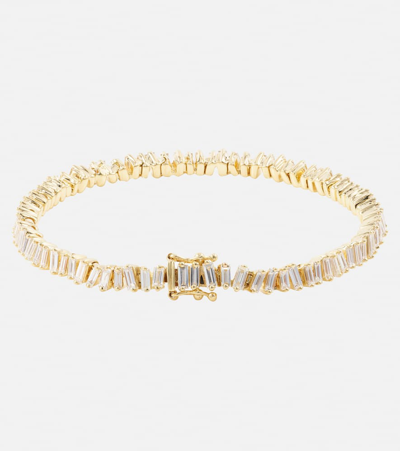Shop Suzanne Kalan 18kt Gold Bracelet With Diamonds