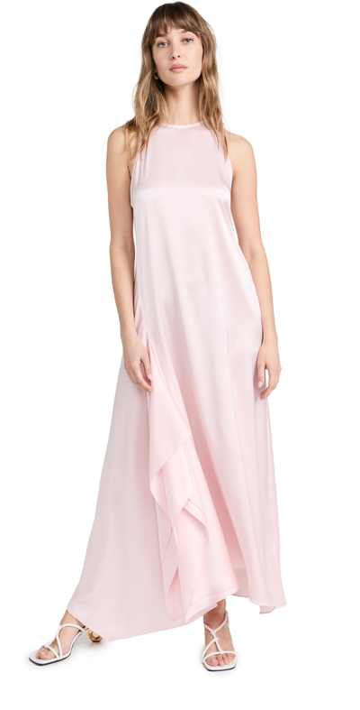 Shop Jw Anderson Sleeveless Draped Dress Pink