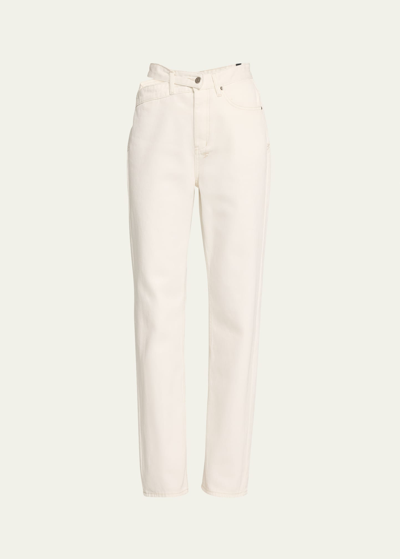 Shop Ksubi Playback Detached-waist Jeans In White