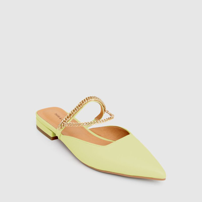 Shop Belle & Bloom On The Go Leather Flat In Green