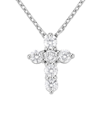 Shop Forever Creations Signature Forever Creations 14k 0.75 Ct. Tw. Diamond Cross Necklace