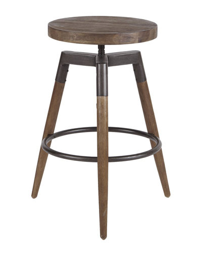 Shop Ink+ivy Frazier Counter Stool/barstool (adjustable Height) In Brown