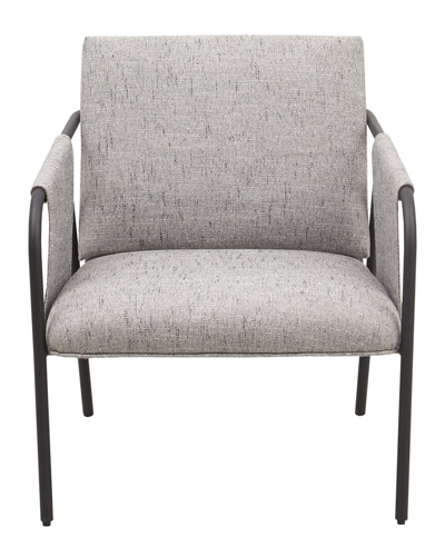Shop Ink+ivy Ryan Metal Frame Accent Chair In Grey