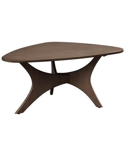 Shop Ink+ivy Blaze Triangle Wood Coffee Table In Brown