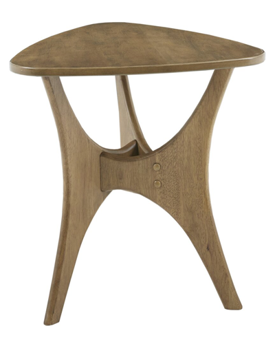 Shop Ink+ivy Blaze Triangle Wood Side Table In Brown
