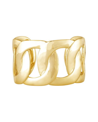 Rivka Friedman 18k Plated Motif Cuff Bracelet