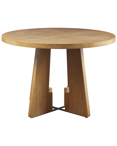 Shop Ink+ivy Kennedy 44 Round Dining Table In Brown