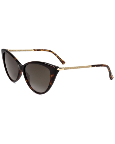 Shop Jimmy Choo Women's Val 57mm Sunglasses In Brown