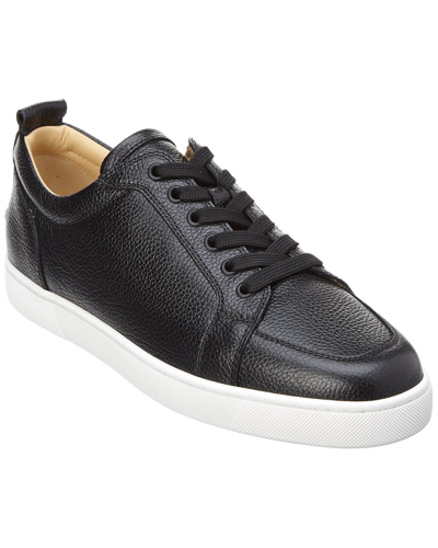 Shop Christian Louboutin Rantulow Leather Sneaker In Black