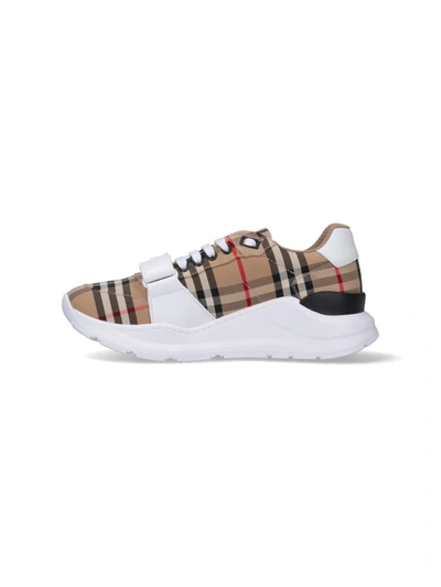 Shop Burberry Sneakers In Beige