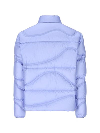 Shop Moncler Jackets In Pastel Blue