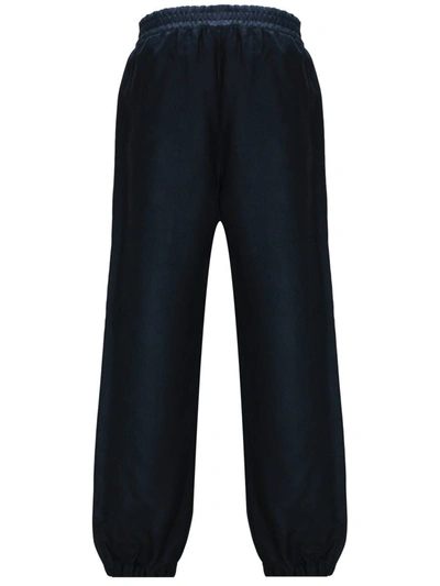 Shop Moncler Trousers In Blue