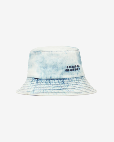 Shop Isabel Marant Giorgia Logo Hat In Blue