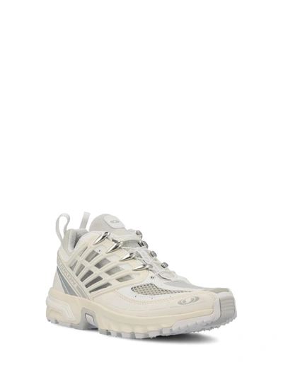 Shop Salomon Sneakers In White/vanilla Ice/lunar Rock